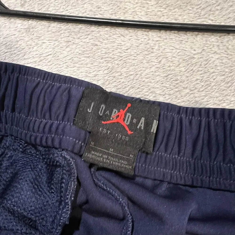 Jordan DNA Team Woven Pants Mens Medium Blue White Colorblock Jumpman Athletic